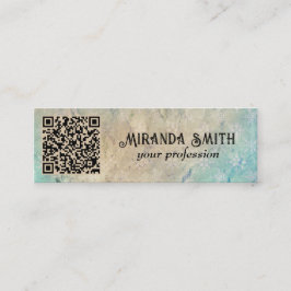 Grunge QR-code Mini Visitekaartje