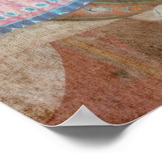 Grunge Rabbit Merry-Go-Round Poster (Hoek)