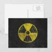 Grunge Radioactive Symbool Briefkaart (Voorkant / Achterkant)
