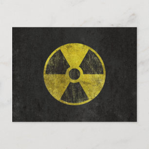 Grunge Radioactive Symbool Briefkaart