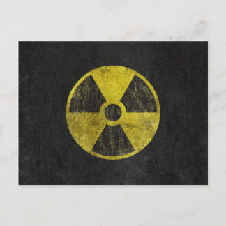 Grunge Radioactive Symbool Briefkaart