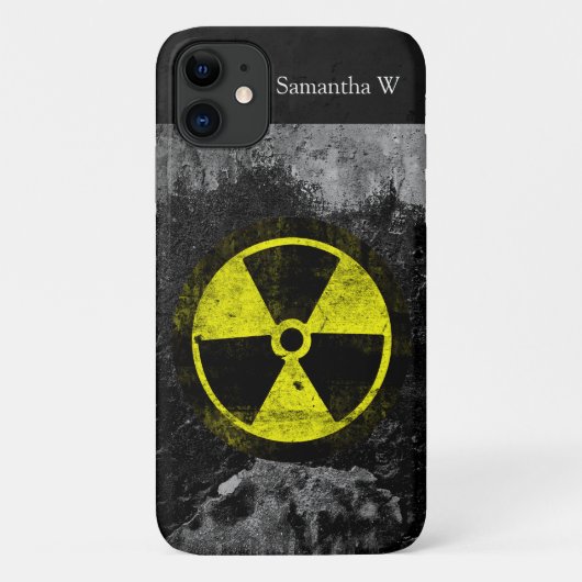 Grunge Radioactive Symbool Case-Mate iPhone Case (Achterkant)