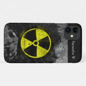Grunge Radioactive Symbool Case-Mate iPhone Case (Achterkant (horizontaal))
