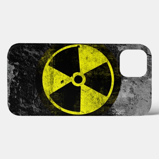 Grunge Radioactive Symbool Case-Mate iPhone Case (Achterkant (horizontaal))