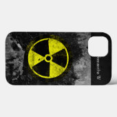 Grunge Radioactive Symbool Case-Mate iPhone Case (Achterkant (horizontaal))