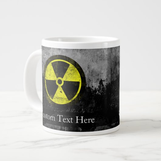 Grunge Radioactive Symbool Grote Koffiekop (Links)