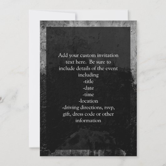 Grunge Radioactive Symbool Kaart (Achterkant)