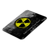 Grunge Radioactive Symbool Magneet (Linkerzijde)