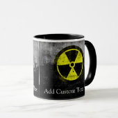 Grunge Radioactive Symbool Mok (Voorkant rechts)