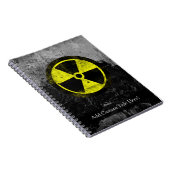 Grunge Radioactive Symbool Notitieboek (Rechterzijde)