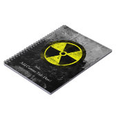Grunge Radioactive Symbool Notitieboek (Linkerzijde)