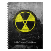 Grunge Radioactive Symbool Notitieboek (Voorkant)