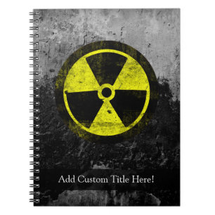 Grunge Radioactive Symbool Notitieboek