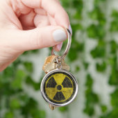 Grunge Radioactive Symbool Sleutelhanger (Hand)