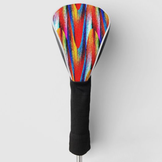 Grunge Rainbow Golfheadcover (Voorkant)