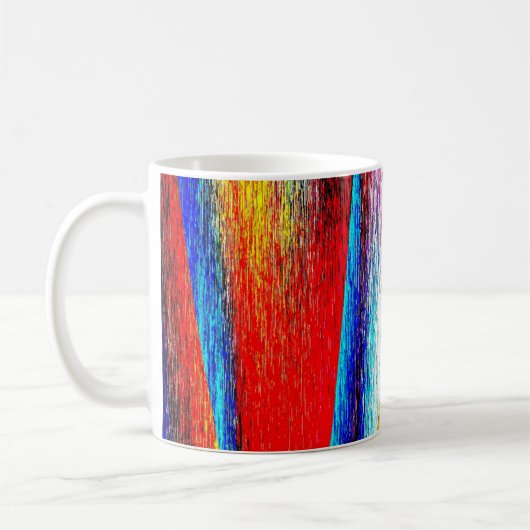 Grunge Rainbow Koffiemok (Links)