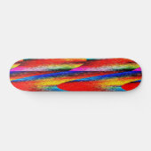 Grunge Rainbow Persoonlijk Skateboard (Horizontaal)