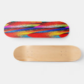 Grunge Rainbow Persoonlijk Skateboard (Horizontaal)