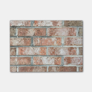Grunge Red Brick Wall Brown Bricks Background Tan Post-it® Notes