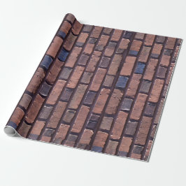 Grunge Red Brick Wrapping Paper Cadeaupapier