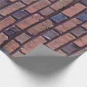 Grunge Red Brick Wrapping Paper Cadeaupapier (Hoek)
