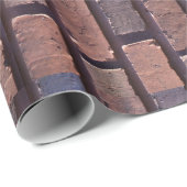 Grunge Red Brick Wrapping Paper Cadeaupapier (Rol Hoek)