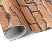 Grunge Red Brick Wrapping Paper Cadeaupapier (Rol Hoek)