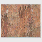 Grunge Red Brick Wrapping Paper Cadeaupapier (Vlak)