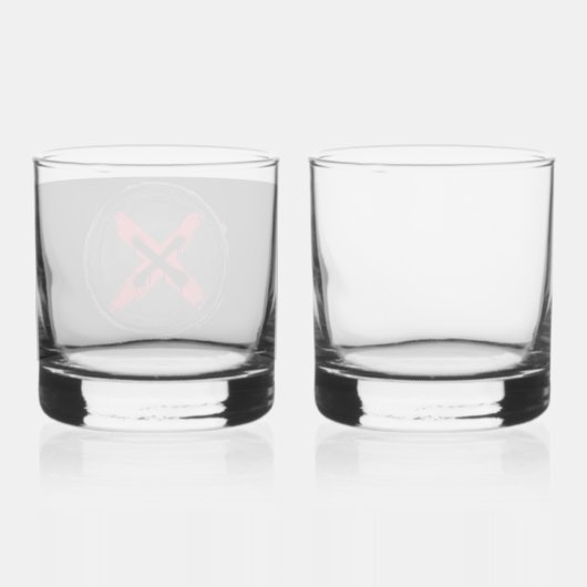 Grunge Red Expression Whisky Glas (Achterkant)
