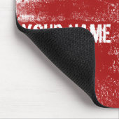 Grunge Red Paint Muismat (Hoek)
