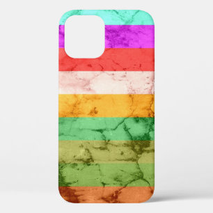 Grunge regenboogstrepen wandgrafische Hoesje-Mate Case-Mate iPhone Case
