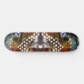  Grunge Retro Abstract MultiColored Persoonlijk Skateboard (Horizontaal)