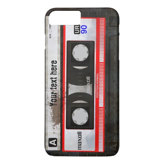Grunge Retro Compact Audio Cassette | DJ Case-Mate iPhone Case (Achterkant)