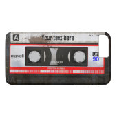 Grunge Retro Compact Audio Cassette | DJ Case-Mate iPhone Case (Achterkant (Horizontaal))