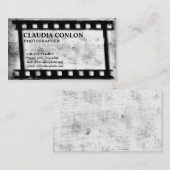 Grunge Retro Cool Old Film Maker Visitekaartje (Voorkant / Achterkant)