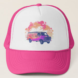 grunge retro hippie van trucker pet
