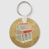 Grunge Retro Jukebox Sleutelhanger (Voorkant)
