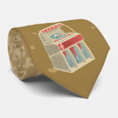 Grunge Retro Jukebox Stropdas (Opgerold)