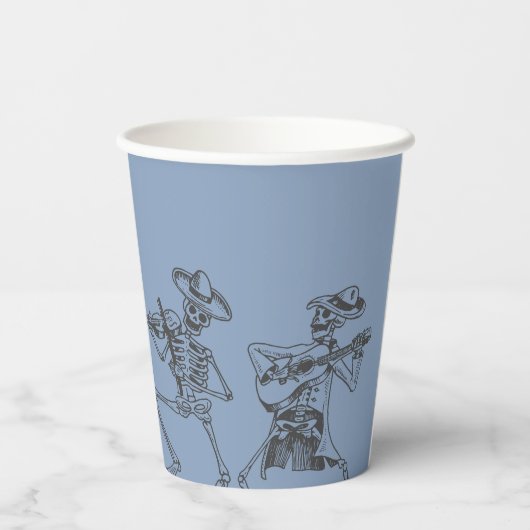 Grunge Retro Zwart Halloween Feest Papieren Bekers (Achterkant)