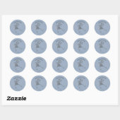 Grunge Retro Zwart Halloween Feest Ronde Sticker (Vel)