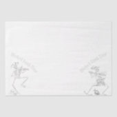 Grunge Retro Zwart Halloween Feest Tissuepapier (Voorkant)