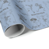 Grunge Retro Zwarte Halloween Feest Cadeaupapier (Rol Hoek)