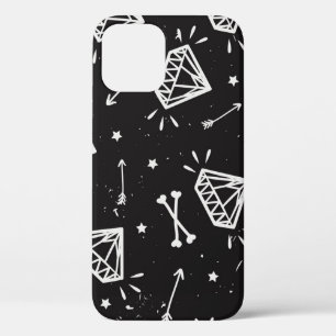 Grunge rock: diamanten, botten. Case-Mate iPhone case
