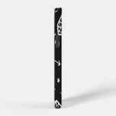 Grunge rock: diamanten, botten patroon. iPhone hoesje (Rechterkant)