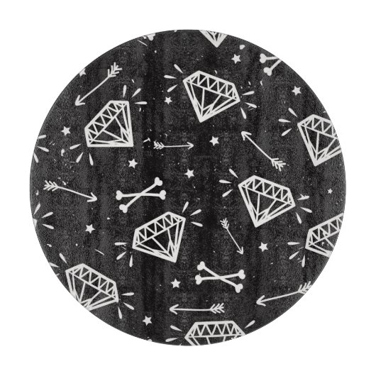 Grunge rock: diamanten, botten. snijplank (Voorkant)