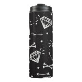 Grunge rock: diamanten, botten. thermosbeker (Voorkant)