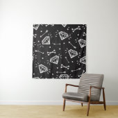 Grunge rock: diamanten, botten. wandkleed (In situ)