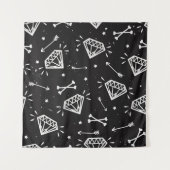 Grunge rock: diamanten, botten. wandkleed (Voorkant)