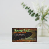 Grunge Rock Guitar Music Studio Visitekaartje Klantenkaartje (Staand voorkant)