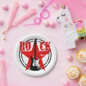 Grunge rock papieren bordje (Feest)